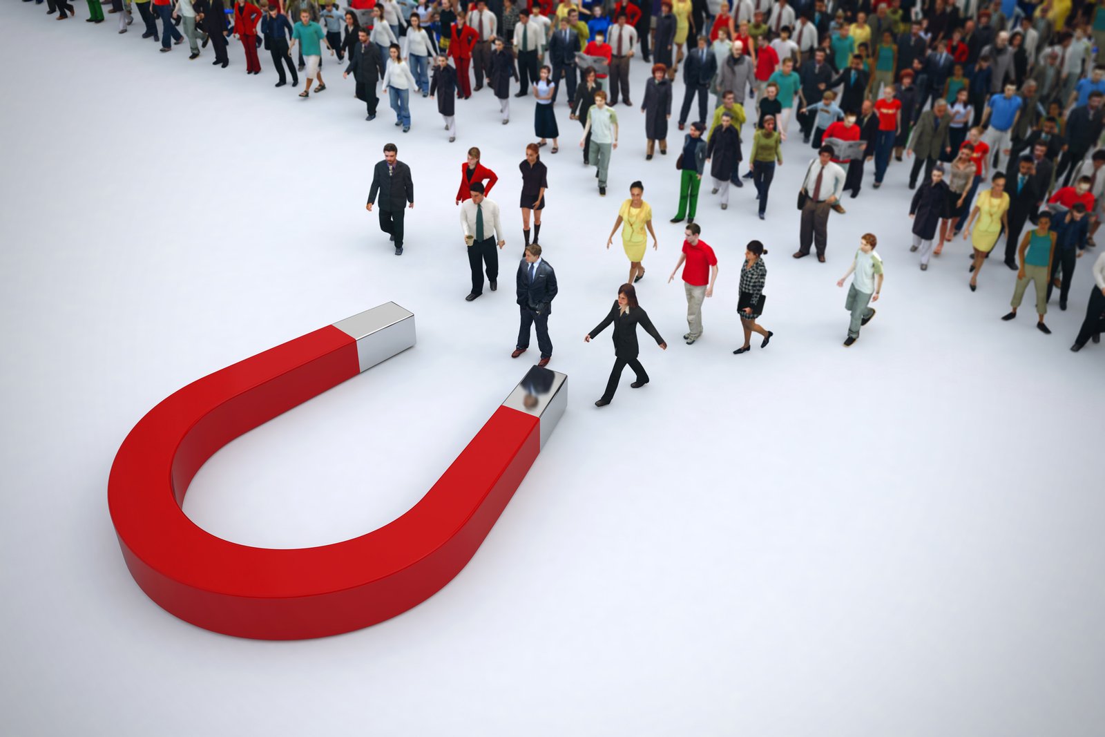 Concept of recruitment. 3D rendering